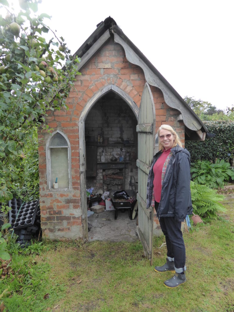 One of the summer houses at Stoney Road allotments