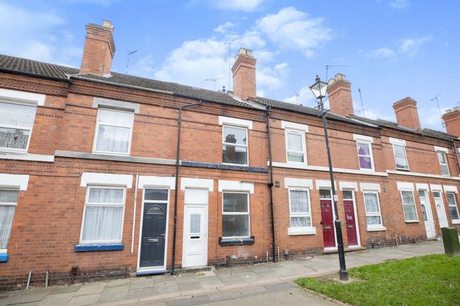 Colour image of a terrace of houses in Hillfields, Coventry