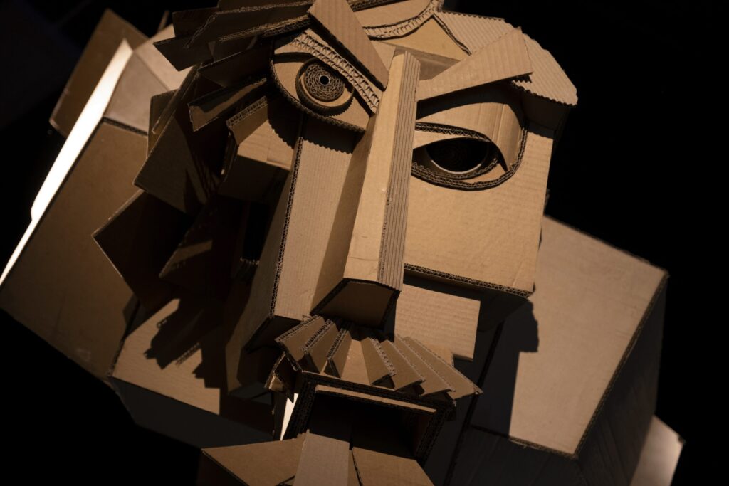 Cardboard Catastrophe, 2022, by Simon Bingle (Photo Eden Project)