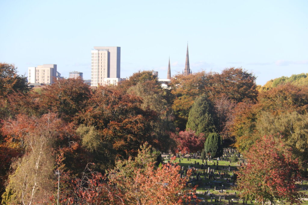 The view from the tower at Christ Church