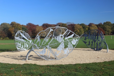 Beech Leaves sculpture in the War Memorial Parl