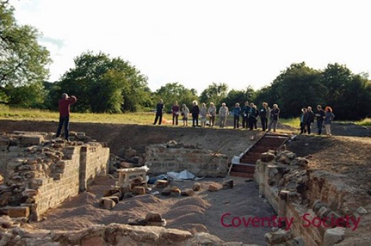 Coventry Society members visiting Bagot's caslte