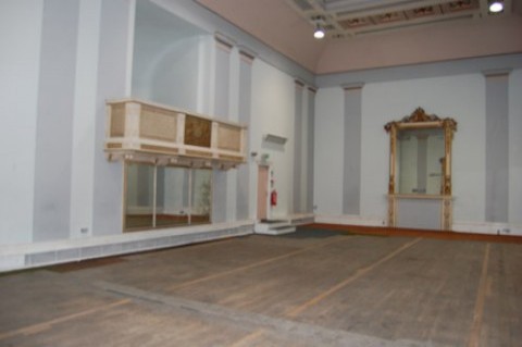 Drapers Hall ballroom before restoration