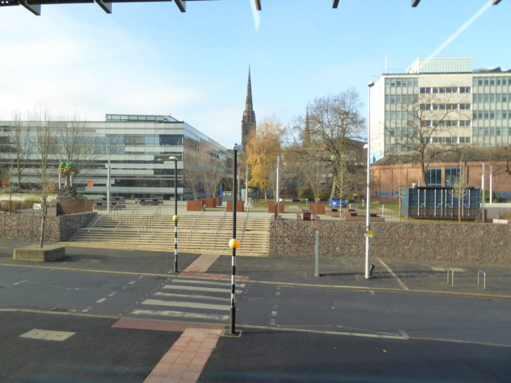 The view from the Delia Derbyshire Building