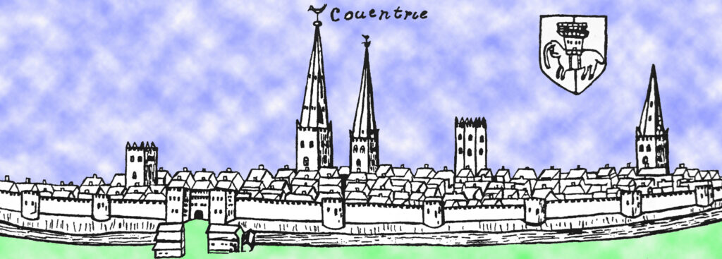 Coventry as drawn in 1576 by William Smyth.