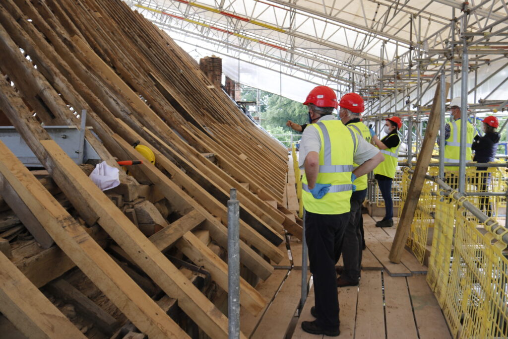 CovSoc visit to Charterhouse during reconstruction - June 2020