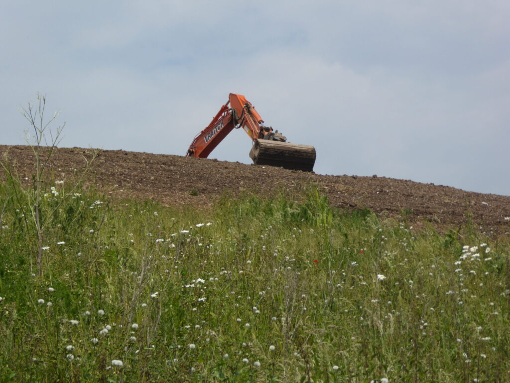 Digger at work at Segro Park