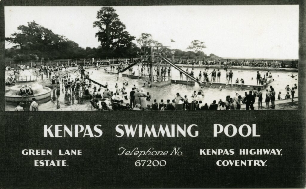 An advertising postcard for Kenpas Pool     Photo: courtesy of David Fry