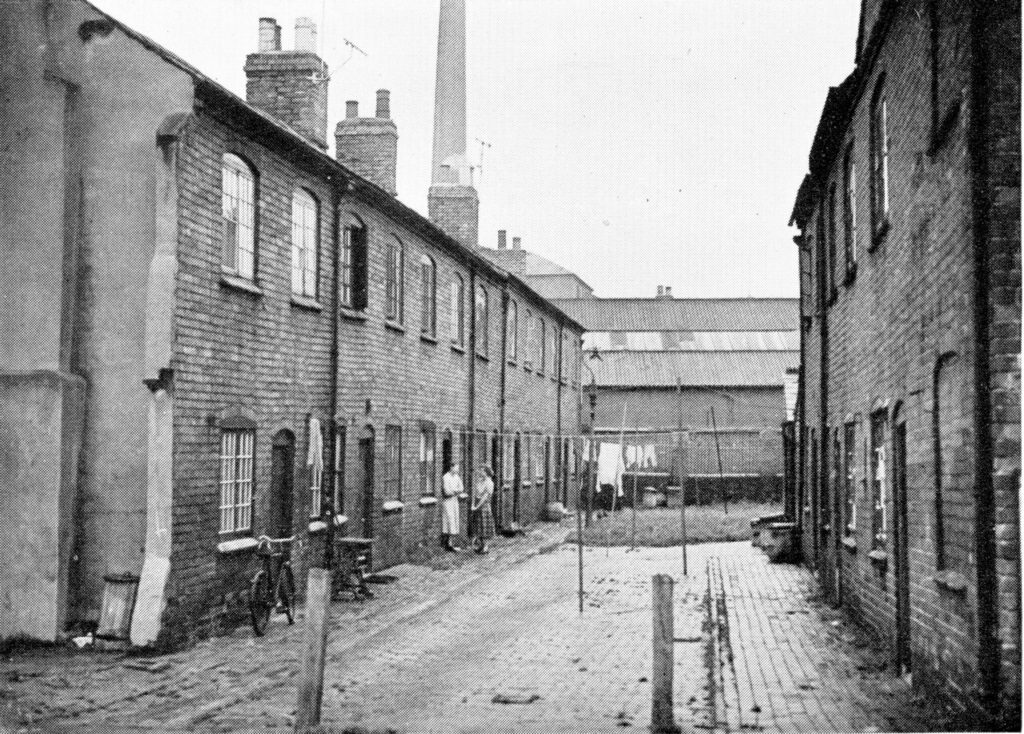 Old houses awaiting demolition