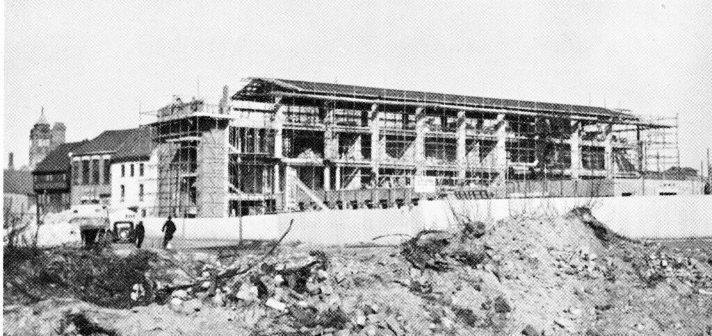 The new police station under construction