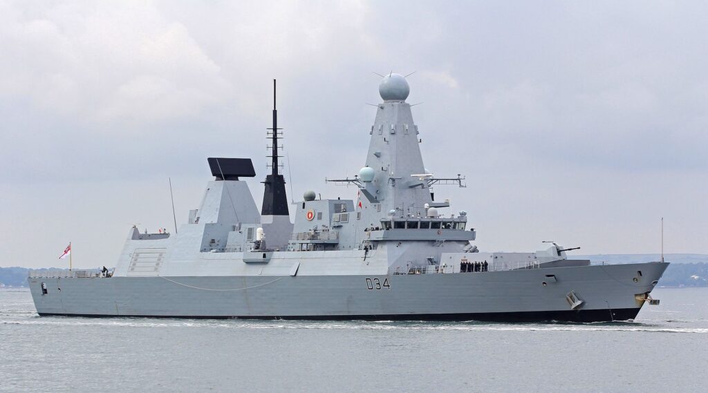 Photo of HMS Diamond 