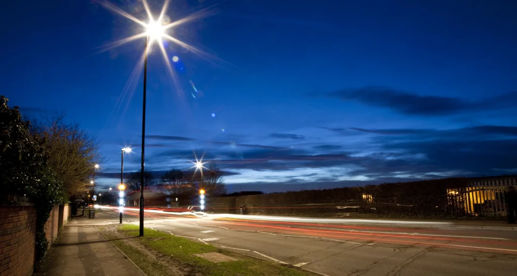 Image of a street light. Photo Balfour Beatty