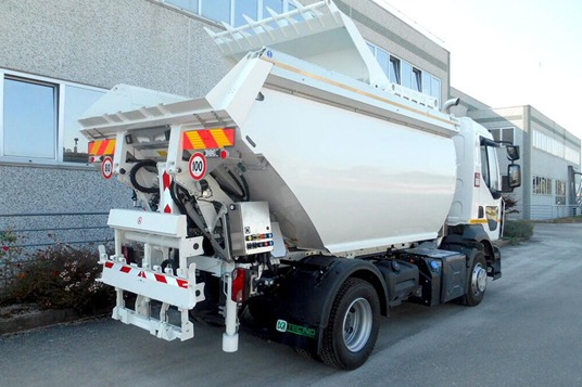 Image of one of the new food waste collection vehicles