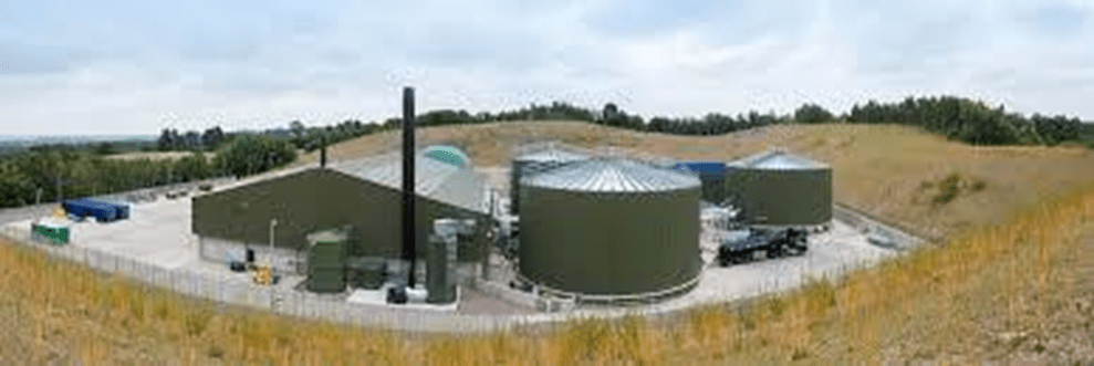 Image of the Biogen digester near Atherstone.